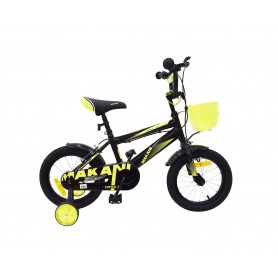Bicicleta para niños Makani 14`` Diablo Negro-Amarillo