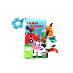 Libro educativo de tela con mordedor Farm tails