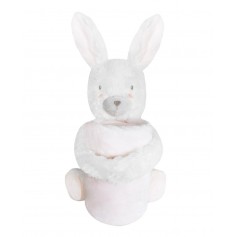 Set de regalo juguete + manta Conejos enamorados