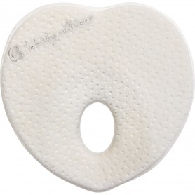 Memory foam ergonomic pillow Heart Velvet White